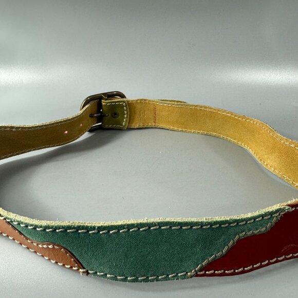 NWOT Lucky Brand Multicolor Leather Patchwork Women\'s Belt, Size M main image 4